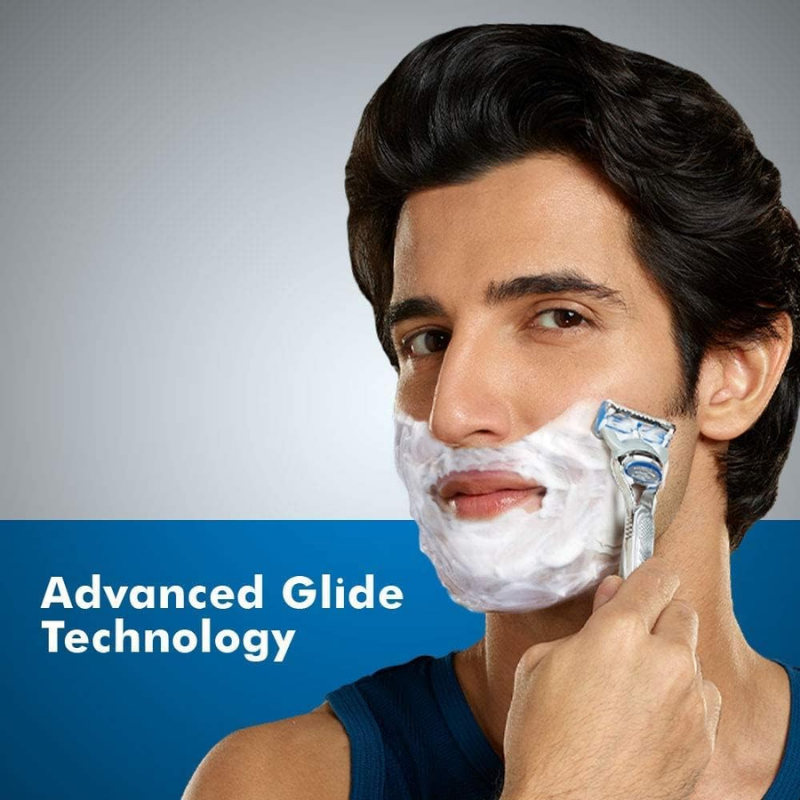 Gillette Fusion Hydra Shaving Gel – Sensitive Skin Formula, 195g (Pack of 3)