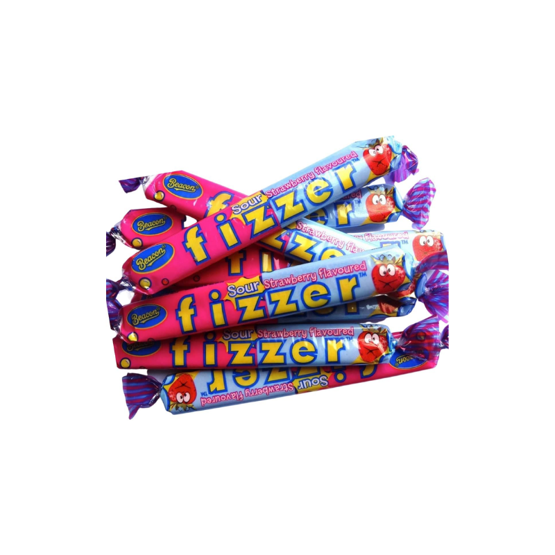 Beacon Fizzers Assorted Flavours Chewy Candy Bars, Pack of 48