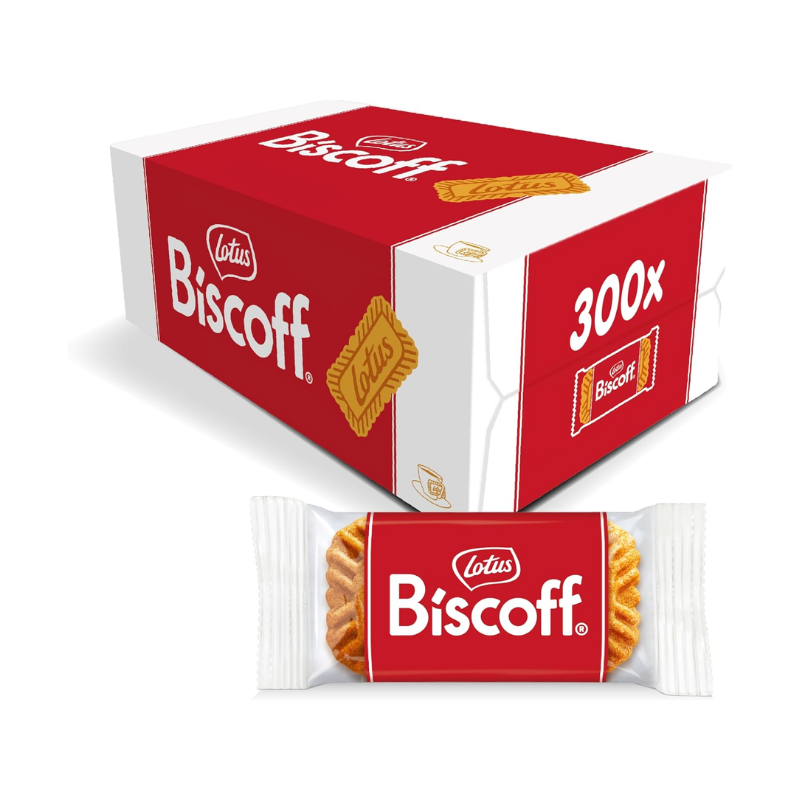 Lotus Biscoff Caramelized Biscuit 300 Individually Wrapped 1.875g Each