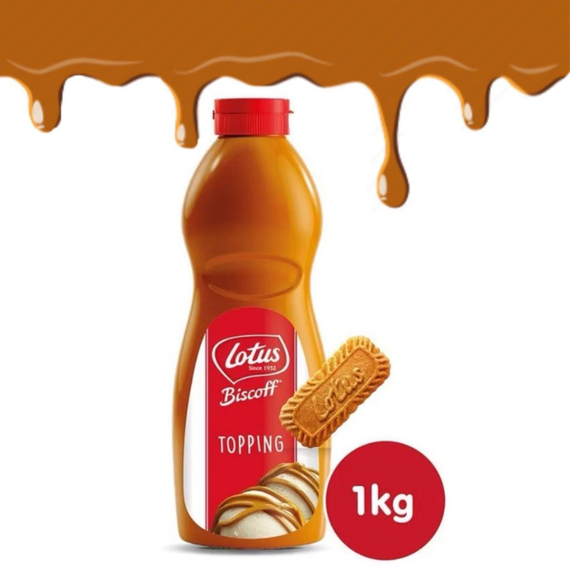 Lotus Biscoff Topping Sauce 1 KG (BB Jan 2026)