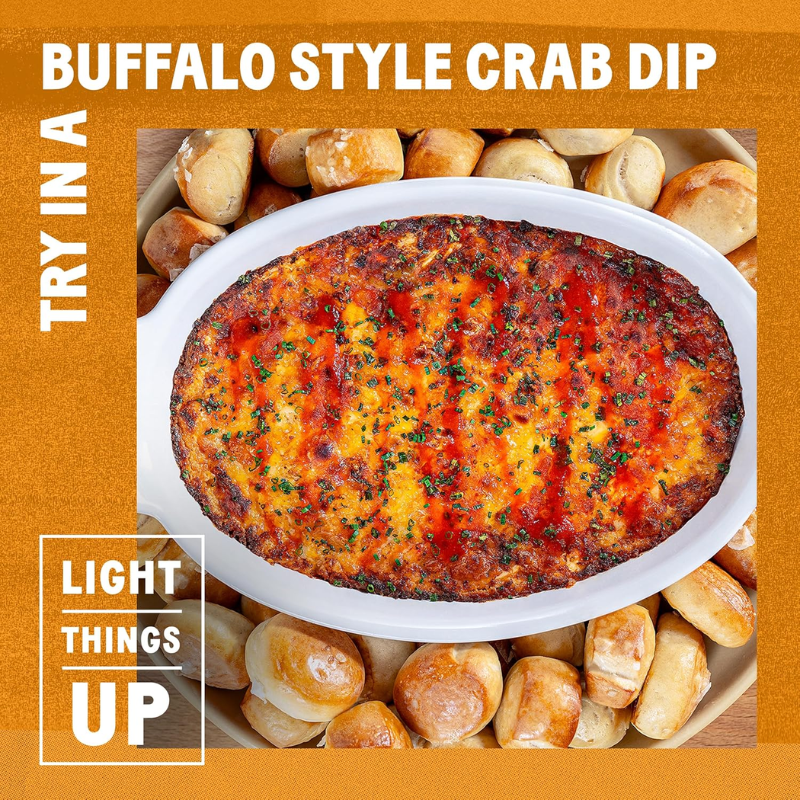 Tabasco Buffalo Style Pepper Sauce 1.89L, Thick & Tangy, Perfect for Wings & Dips, Gluten-Free