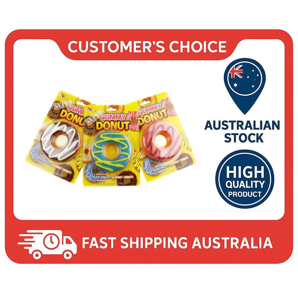 AIT Donut Gummy 150g x 12 Units – Fun Fruity Donut-Shaped Gummy Candy