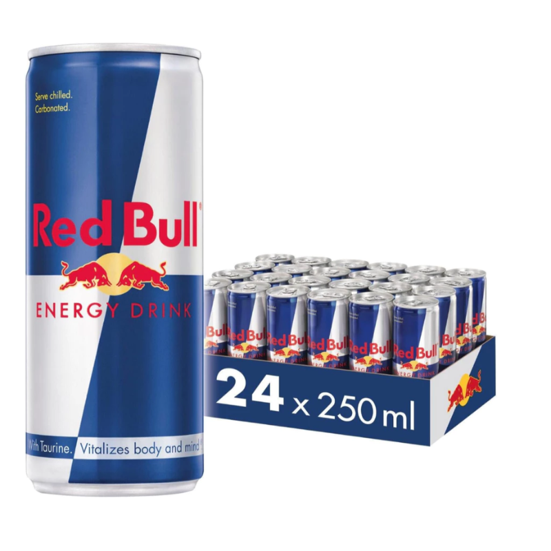 Red bull can energy drink 250ml x 24