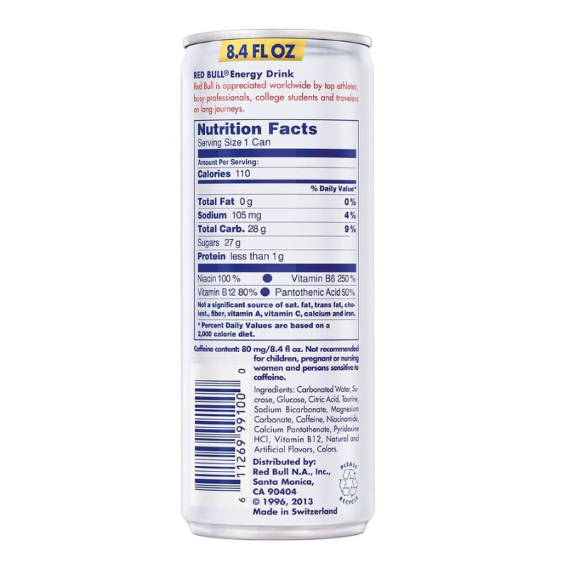 Red bull can energy drink 250ml x 24