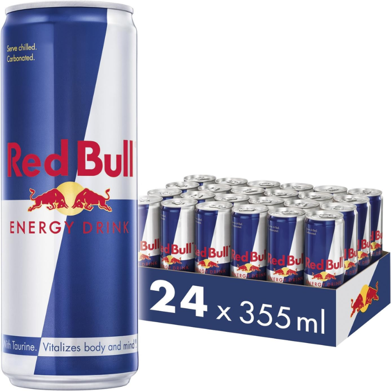 Red bull can energy drink 355ml x 24
