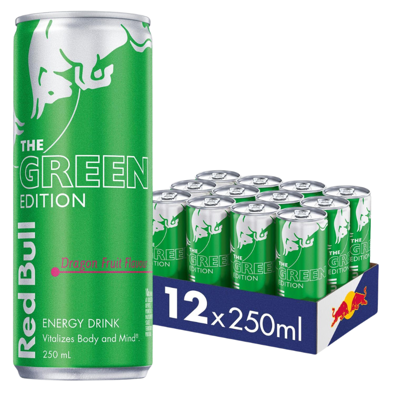 Red Bull Green Edition Dragon Fruit Energy Drink 250ml x 12