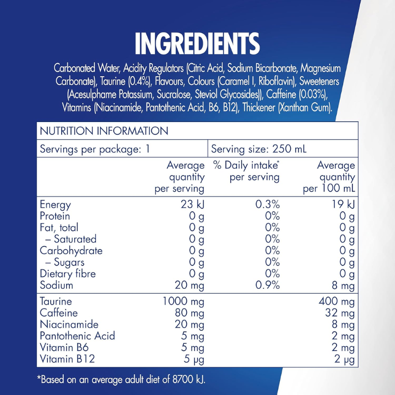 Red Bull Zero Energy Drink 4x250ml x 6 –| Sugar-Free