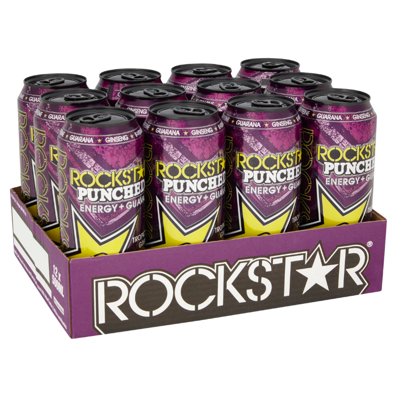 Rockstar Energy Drink Guava Punched 500ml X 12
