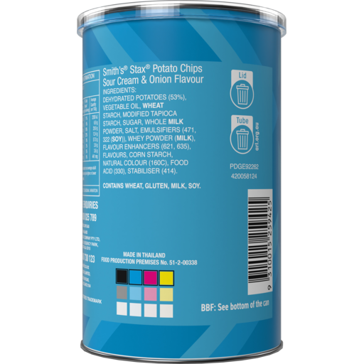 Smith's Stax Sour Cream And Onion 24 x 42g | Neximax Deals