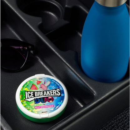 ICE BREAKERS Duo Sugar Free Mints, Strawberry, 1.3 Ounce, Pack of 8