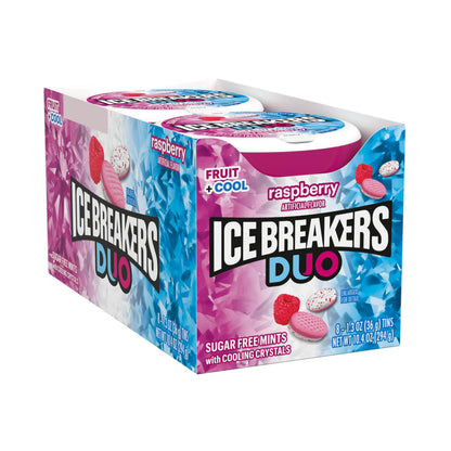 ICE BREAKERS Duo Sugar Free Mints, Strawberry, 1.3 Ounce, Pack of 8