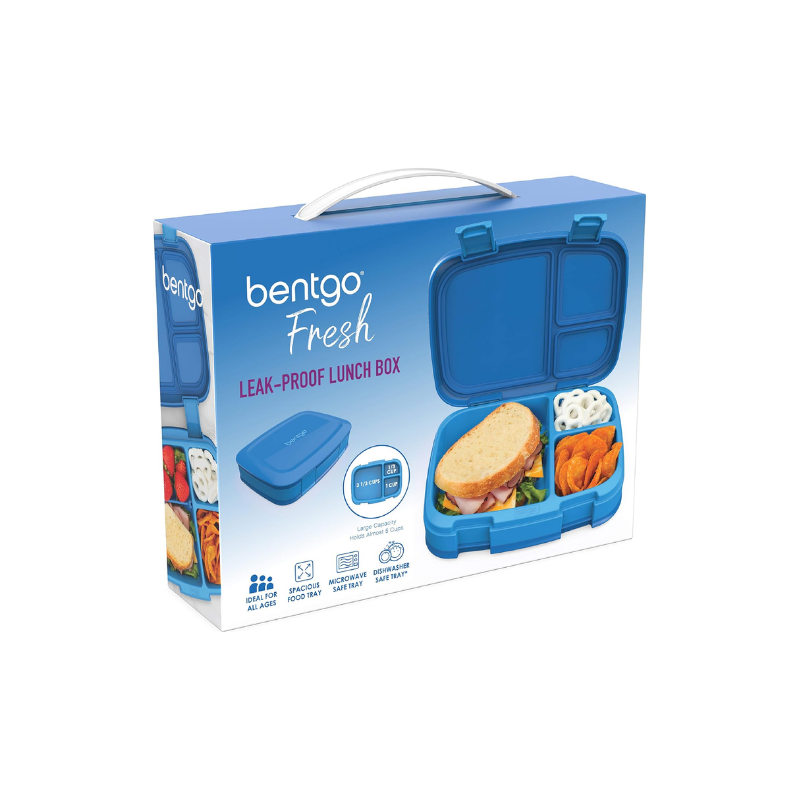 Bentgo Lunch Boxes Adult/Kids Container Storage, One Size, Blue - Fresh