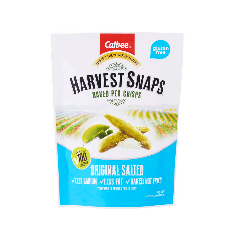 Calbee Harvest Snaps Original Salted 18g x 50 Packs, Net Weight 900g