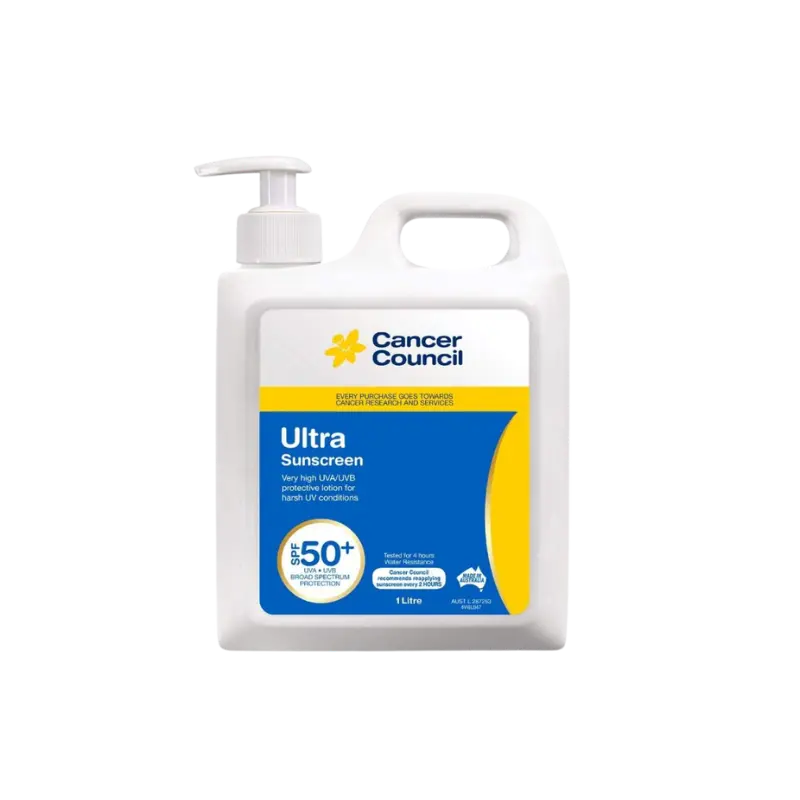 Cancer Council Ultra SPF 50+ Sunscreen Pump Bottle, 1 L