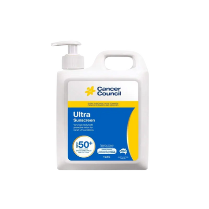 Cancer Council Ultra SPF 50+ Sunscreen Pump Bottle, 1 L