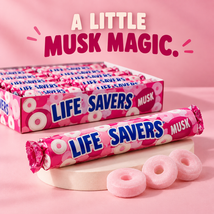 Life Savers Musk Roll 34 g (Pack of 48)