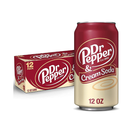 Dr Pepper Cream Soda 12 Cans x 355 mL