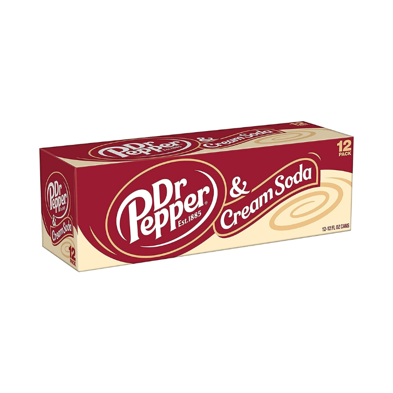 Dr Pepper Cream Soda 12 Cans x 355 mL