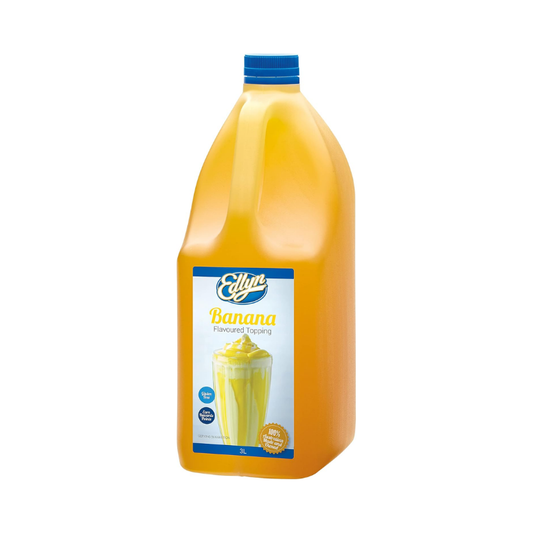 Edlyn Banana Toppings, Yellow, 3 L