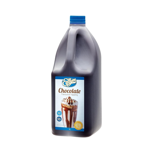 Edlyn Chocolate Flavoured Topping Bottle 3 Liter, Brown