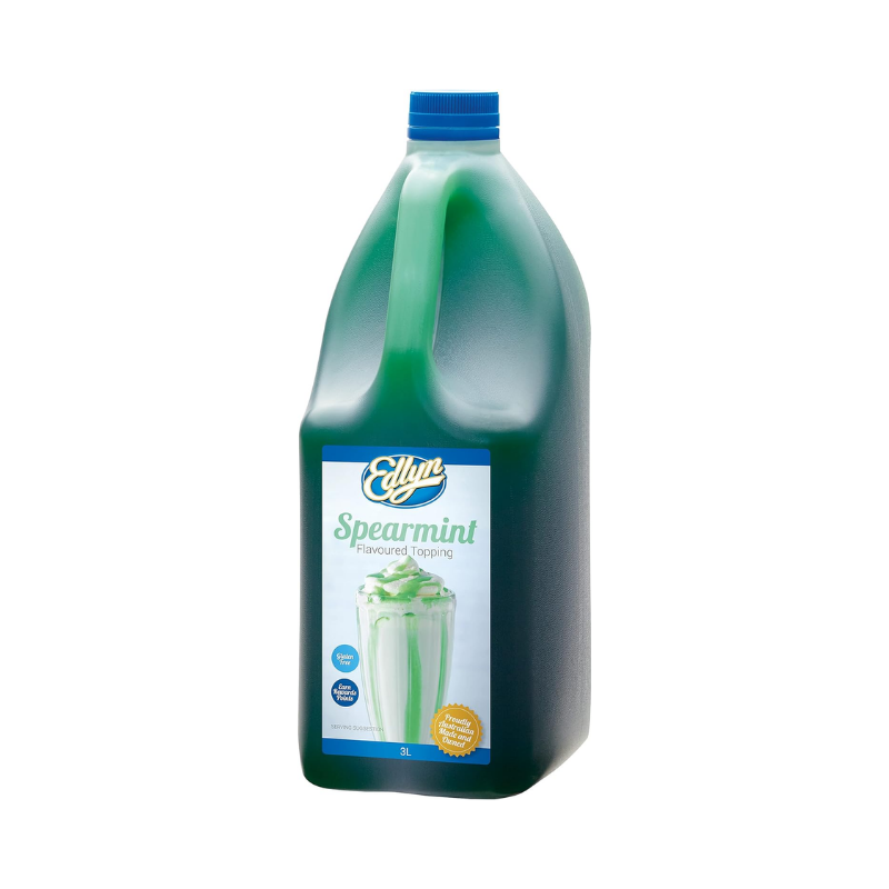 Edlyn Spearmint Toppings, Green, 3 L