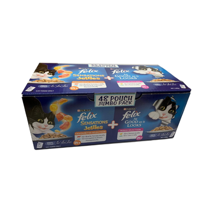 Felix Jumbo Mixed Cat Food 48 x 85g