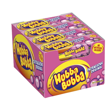 Hubba Bubba Original Soft Bubble Gum – 20 x 5-Piece Packs