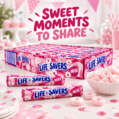 Life Savers Musk Roll 34 g (Pack of 48)