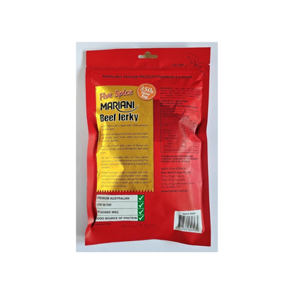 Mariani Five Spice Beef Jerky, High Protein Snack, 350g