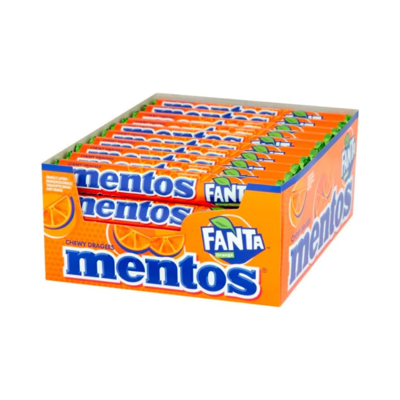 MENTOS Fanta Candy Roll, 40 Rolls, 40 x 37.5g