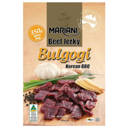 Mariani Beef Jerky Bulgogi Korean BBQ, 350g Value Bag