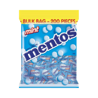 Mentos Mint Candy Pillowpack, Minty Freshness and Enjoyable Chew, 540g