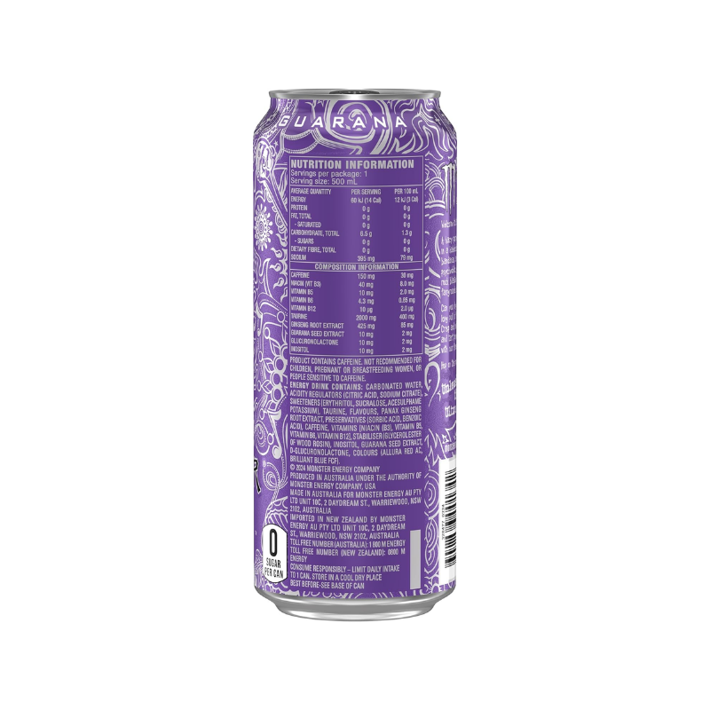 Monster Energy Drink Ultra Violet 24 x 500mL