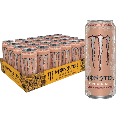 Monster Energy Drink Ultra Peachy Keen 24 x 500mL