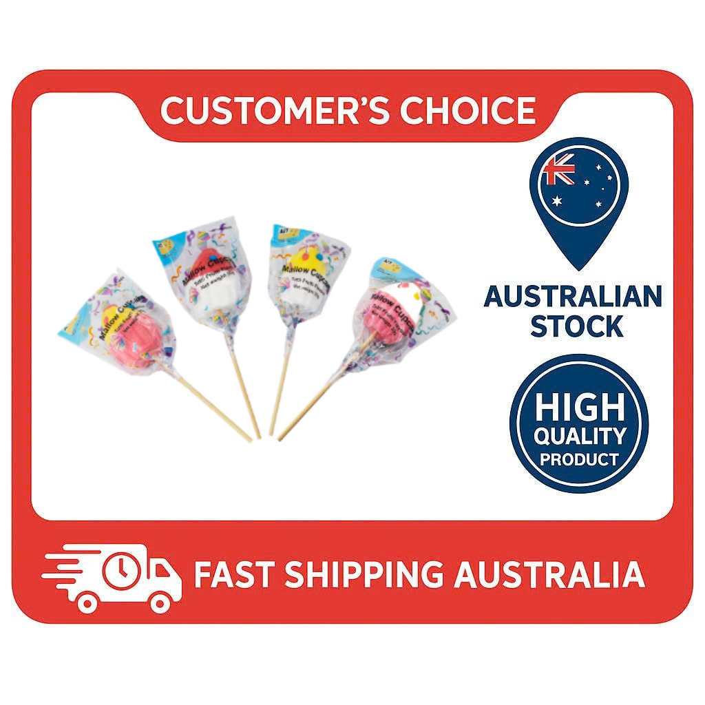 AIT Marshmallow Cupcake - Bulk Box (16 x 35g) - Soft Sponge Cake Treat