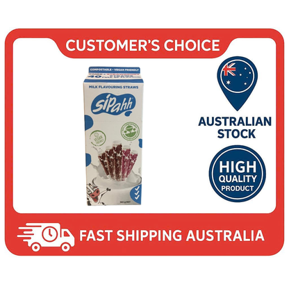 Sipahh Milk Flavour Straws Vegan Friendly 40 Carton