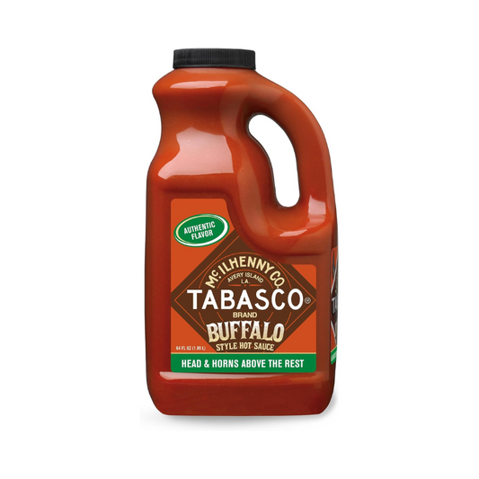 Tabasco Buffalo Style Pepper Sauce 1.89L, Thick & Tangy, Perfect for Wings & Dips, Gluten-Free