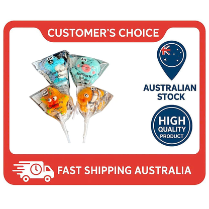 AIT Aqua Mallow Pop 15g (Box of 24) – Ocean-Themed Marshmallow Lollipops for Kids