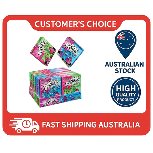 AIT Busters Tangy Candy 40g x 12 Units – Crunchy & Fruity Mini Sweets with a Tangy Twist