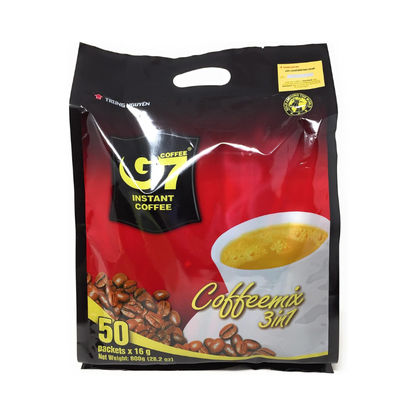 Trung Nguyen G7 3-in-1 Instant Premium Vietnamese Coffee, Coffeemix 50 Sachets x 16g (800kg)