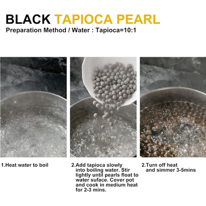 Wu FuYuan Black Tapioca Pearl 1 Kg Bubble Tea