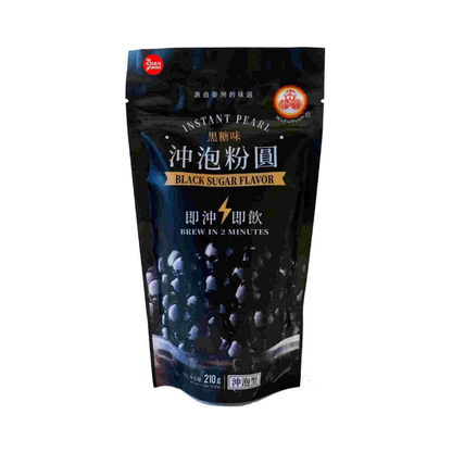 Wu FuYuan Black Sugar Tapioca Instant Pearl – Infuse in 2 minutes, 210g