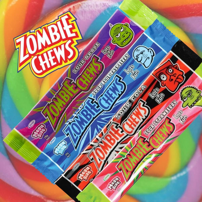 Zombie Chews Assorted Flavours – 28 Pack X 28g Each