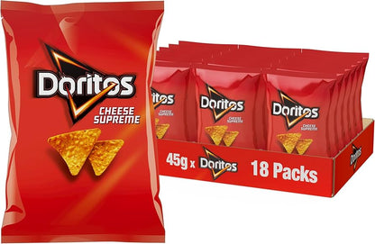 Doritos Corn Chips Cheese Supreme 18 x 45g | Neximax Deals