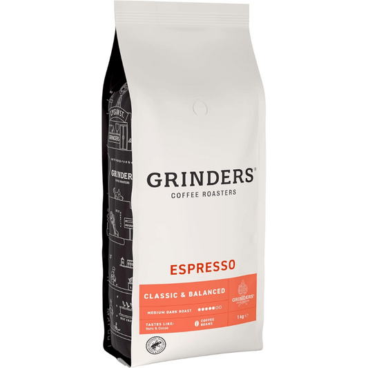 Grinders Espresso Coffee Beans – Rich & Full-Bodied Flavour – 1kg