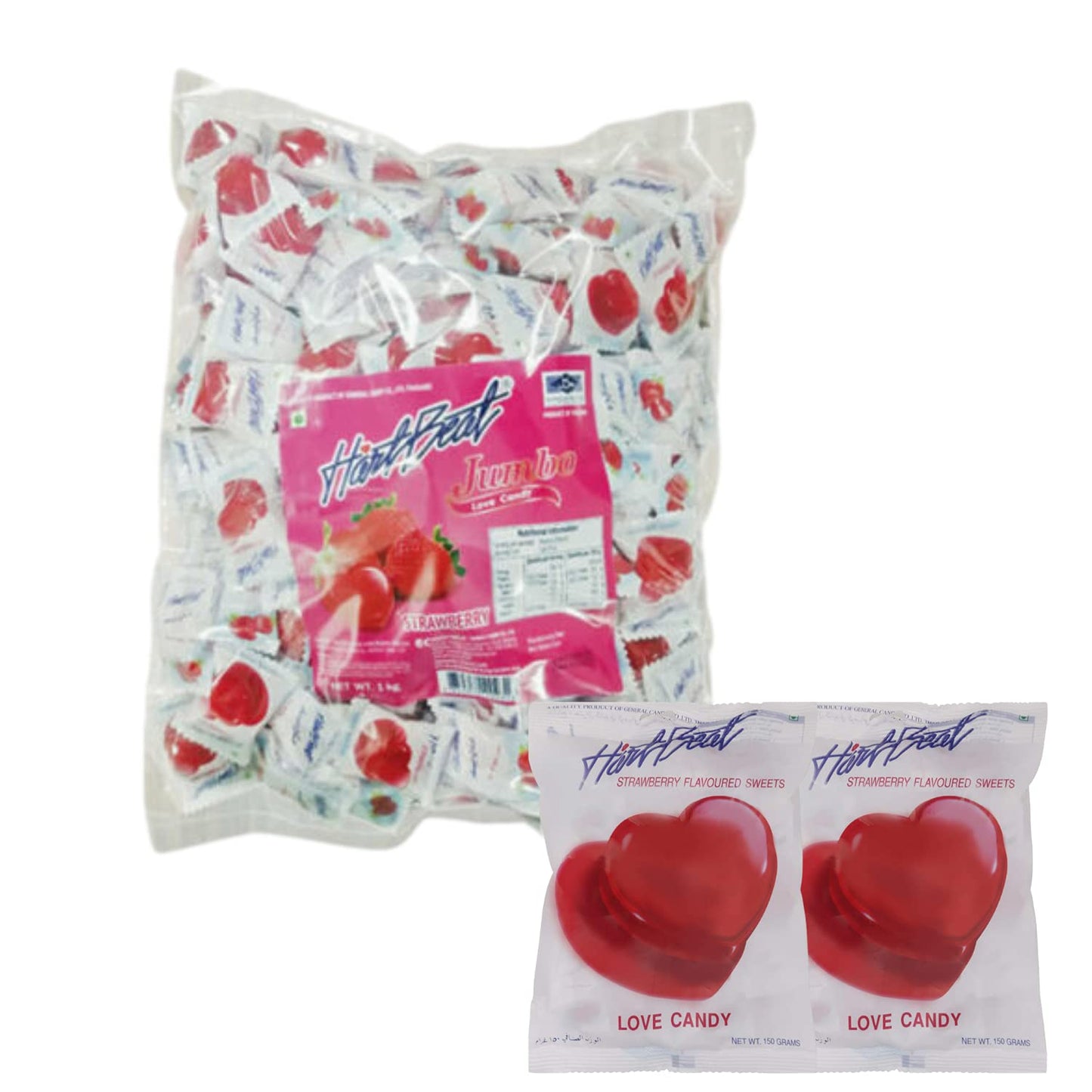 Buy Bulk Heart Beat Strawberry Love Candy (166 Piece Pack)