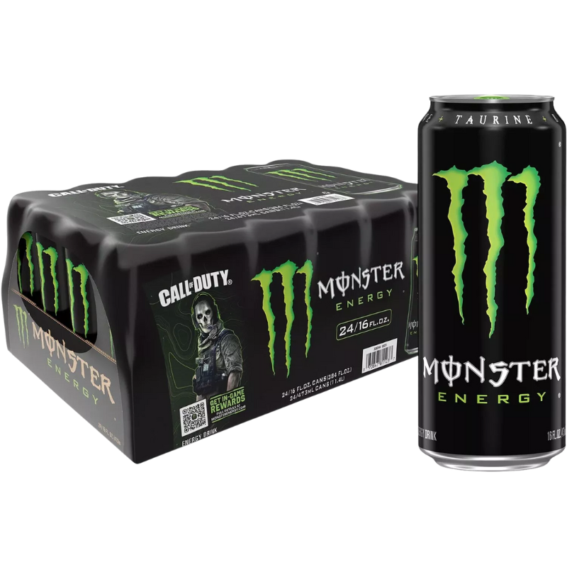 Monster Energy Drink – Premium European Flavor – Enhanced Energy Boost – 24 x 500 mL