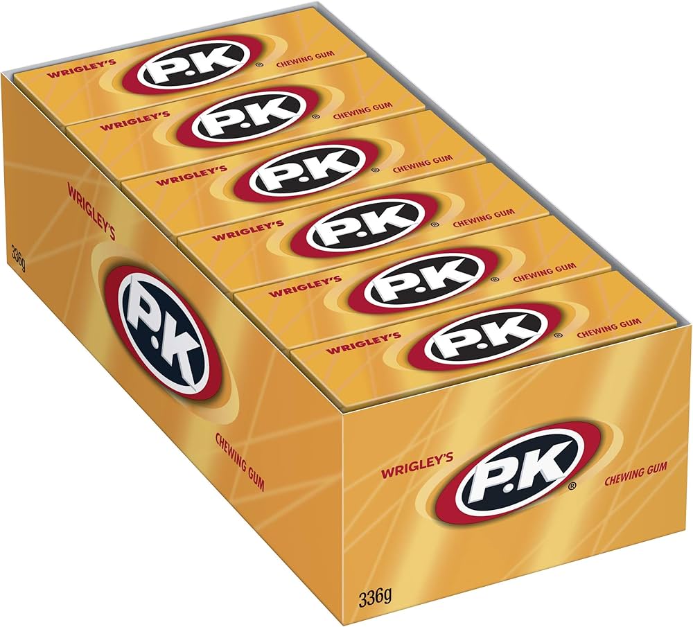 PK Peppermint Pellet Chewing Gum Bulk Box (30 x 14g) Guide