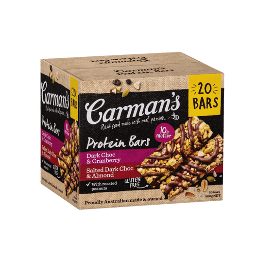 Carman's Gourmet Protein Bars 20 X 40 Grams