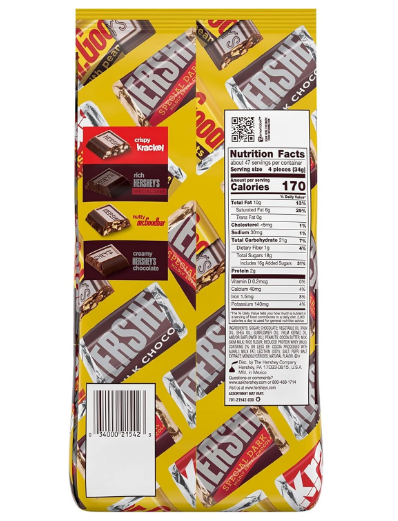 Hershey's Miniatures Chocolate Assortment Candy Bars 1.58 kg